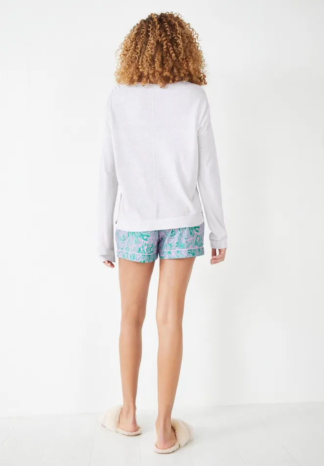 Jumpers and Cardigans Women Hush Relaxed Linen Blend Jumper Lilac Orchid