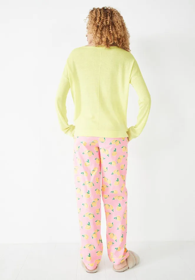 Jumpers and Cardigans Women Hush Relaxed Linen Blend Jumper Sorbet Yellow