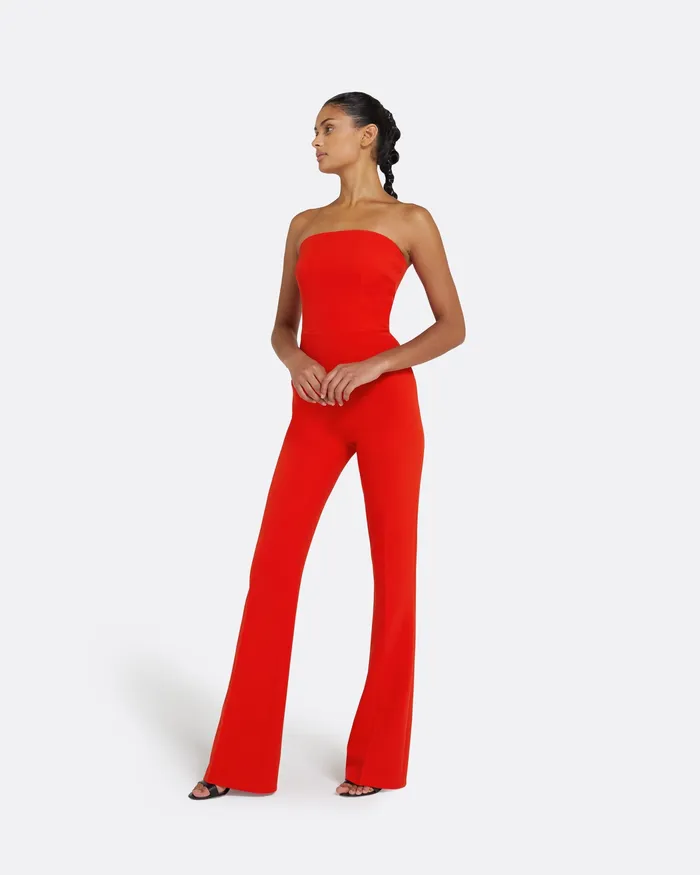 Jumpsuits Safiyaa Women Myrine Cherry Red Jumpsuit Cherry Red