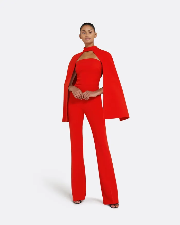 Jumpsuits Safiyaa Women Myrine Cherry Red Jumpsuit Cherry Red