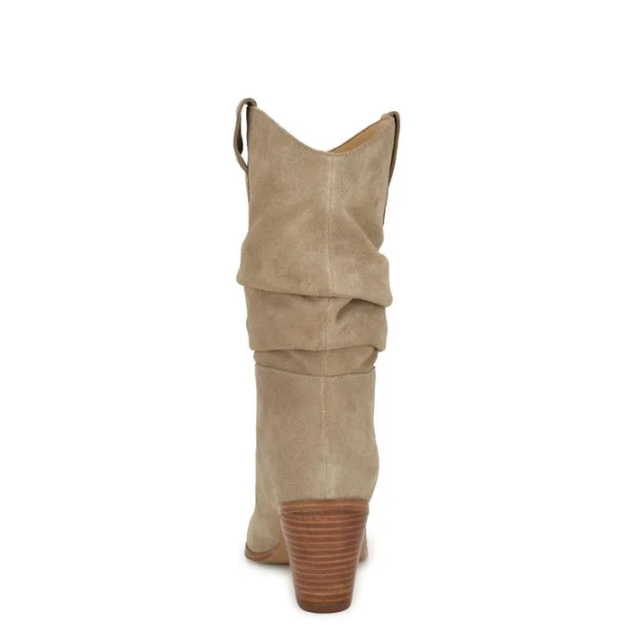 Kadon Tailored Slouch Boots Taupe Suede Women Nine West Boots and Booties