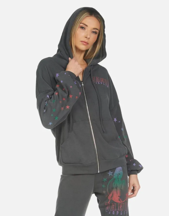 Kaliyah Janis Joplin Pigment Black Women Lauren Moshi Hoodies