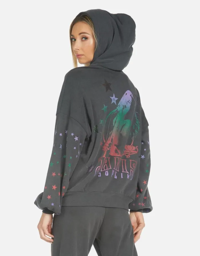 Kaliyah Janis Joplin Pigment Black Women Lauren Moshi Hoodies
