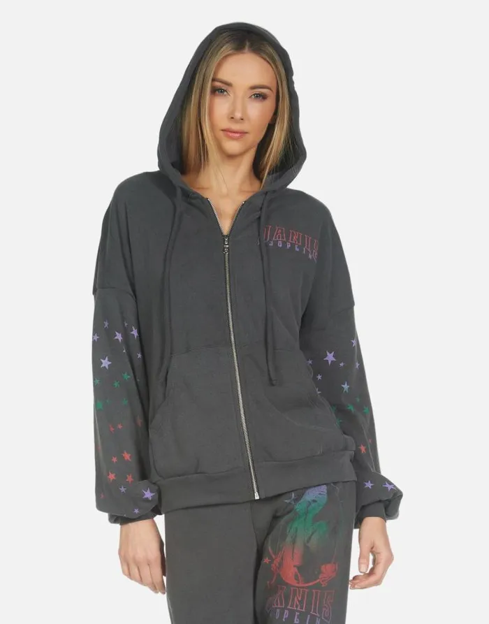 Kaliyah Janis Joplin Pigment Black Women Lauren Moshi Hoodies
