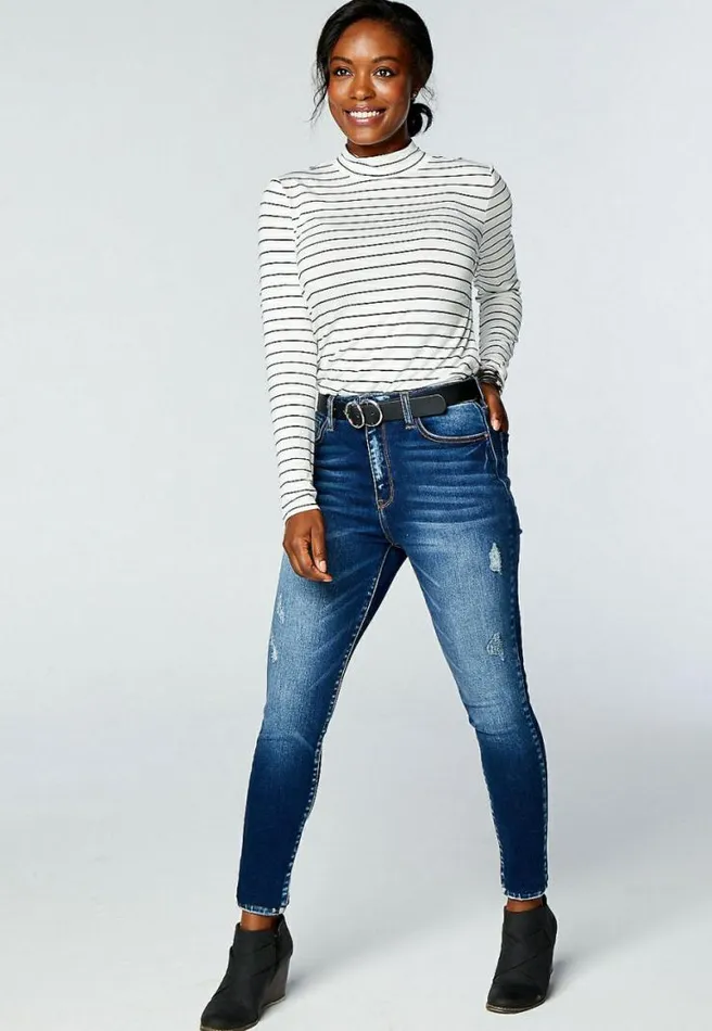 Kancan High Rise Dark Wash Skinny Jean Women Maurices Jeans
