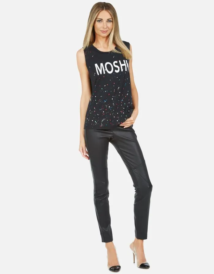 Kel Moshi Onyx Multi Splatter Women Lauren Moshi Tanks
