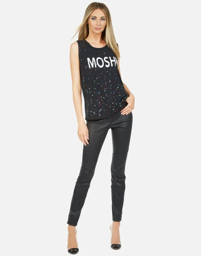 Kel Moshi Onyx Multi Splatter Women Lauren Moshi Tanks