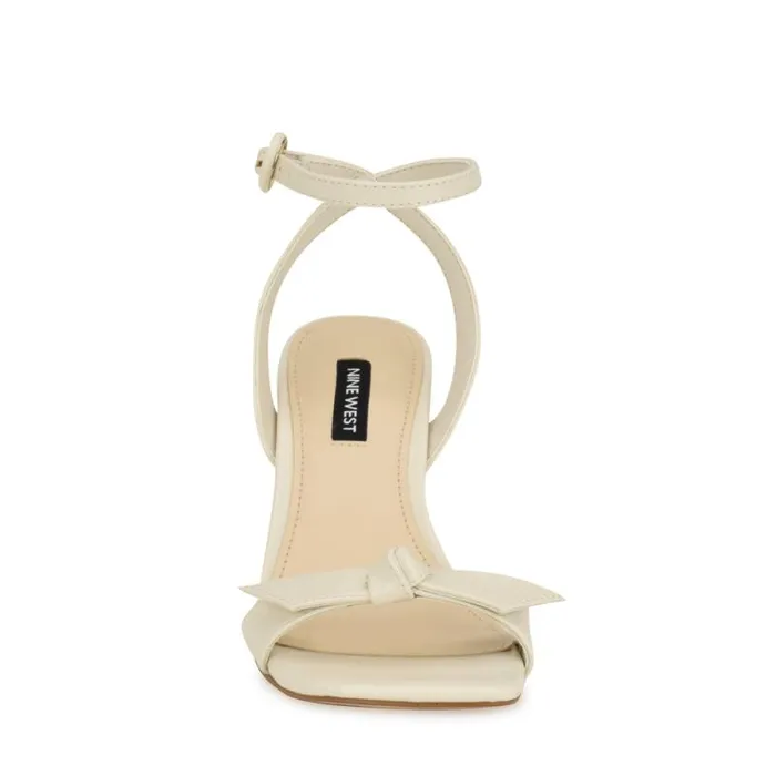 Kensta Bow Sandals Chic Cream Women Nine West Sandals