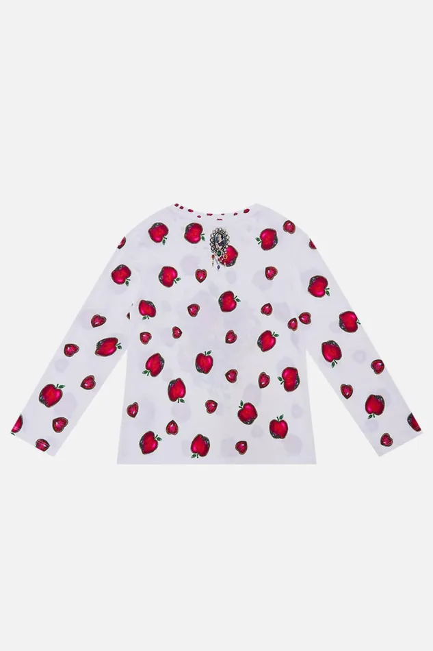 KIDS039 LONG SLEEVE TOP 410 JUST ONE BITE SNOW WHITE Just One Bite Snow White Kids Camilla Disney KIDS039 LONG SLEEVE TOP 410 JUST ONE BITE SNOW WHITE Just One Bite Snow White Kids Camilla Disney