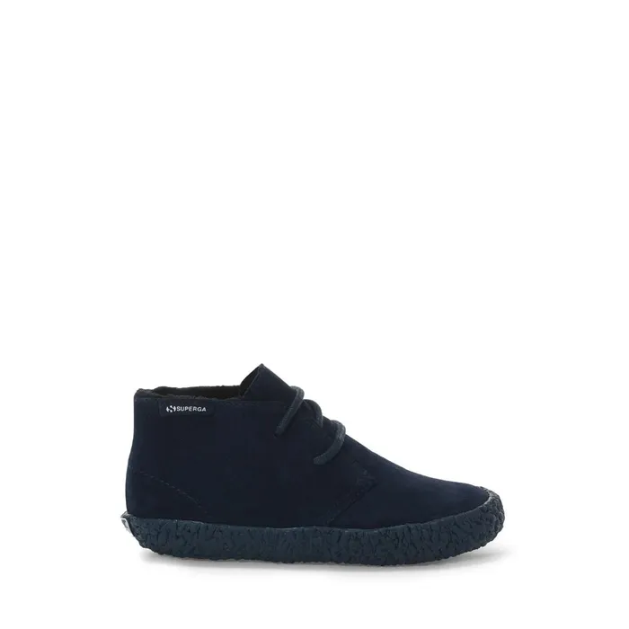 Kids Ankle Boots Boy 2798SUEJ Laced FULL BLUE Superga Ankle Boots