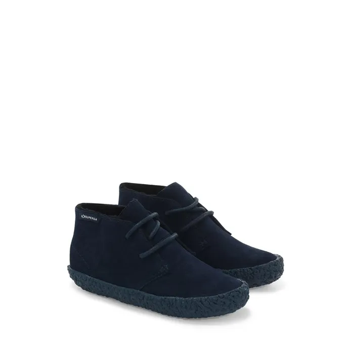 Kids Ankle Boots Boy 2798SUEJ Laced FULL BLUE Superga Ankle Boots