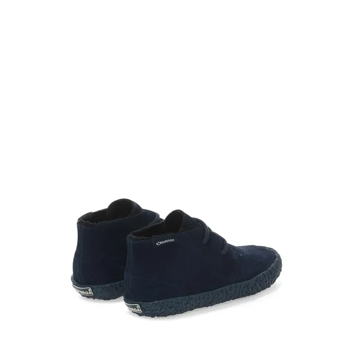 Kids Ankle Boots Boy 2798SUEJ Laced FULL BLUE Superga Ankle Boots