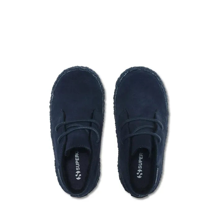 Kids Ankle Boots Boy 2798SUEJ Laced FULL BLUE Superga Ankle Boots