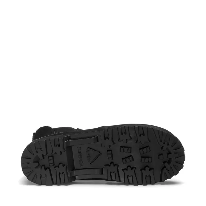 Kids Ankle Boots Kid Unisex 2665 KIDS ALPINA SUEDE Beatle TOTAL BLACK Superga Ankle Boots