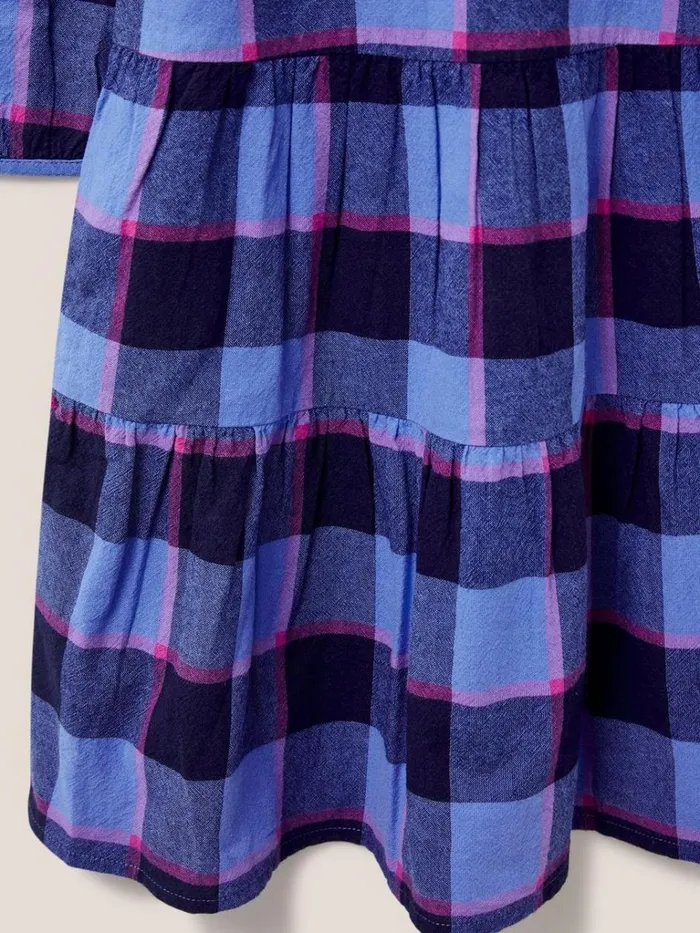 Kids DRESSES and SKIRTS White Stuff Chloe Check Dress Blue Multi