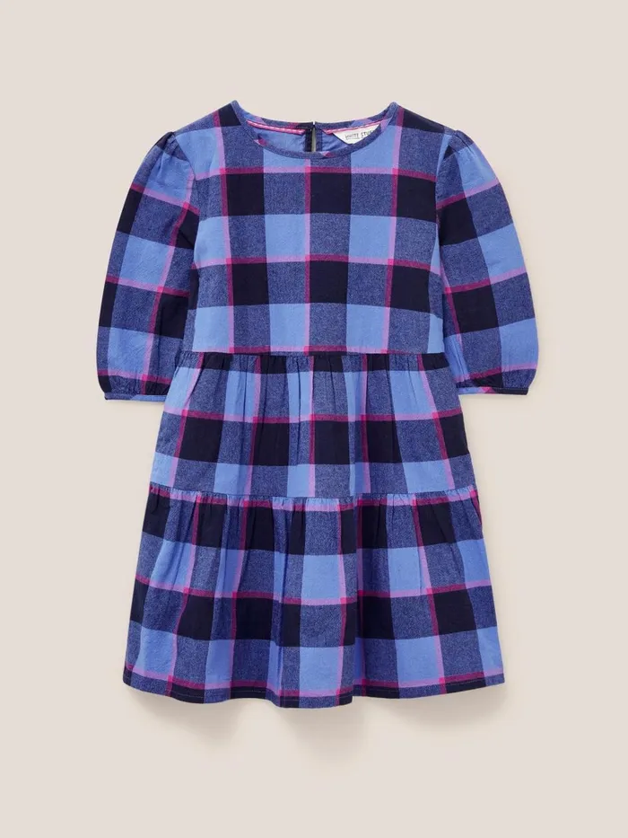 Kids DRESSES and SKIRTS White Stuff Chloe Check Dress Blue Multi