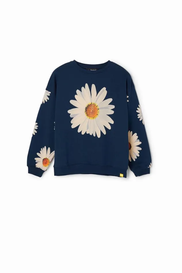 Kids Jumpers And Sweatshirts Desigual Oversize Daisy Sweatshirt