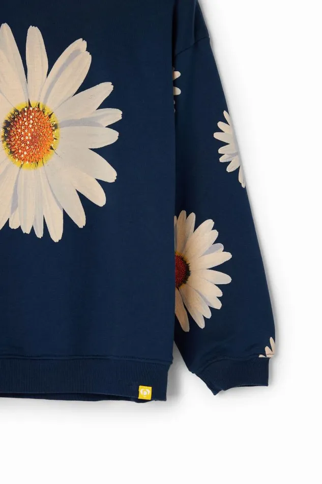 Kids Jumpers And Sweatshirts Desigual Oversize Daisy Sweatshirt