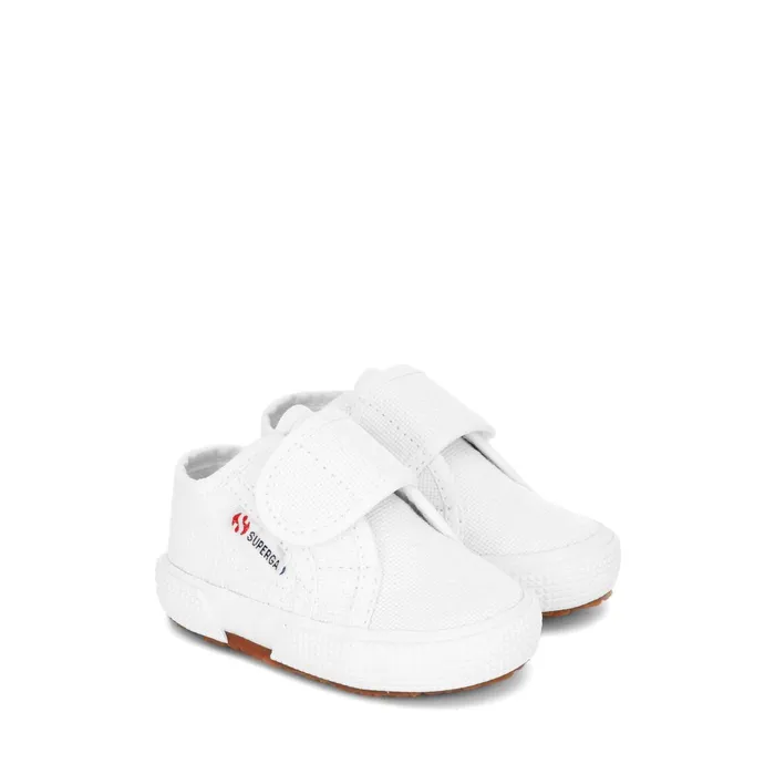 Kids Kid Unisex 2750BSTRAP Sneaker WHITE Superga Low Cut