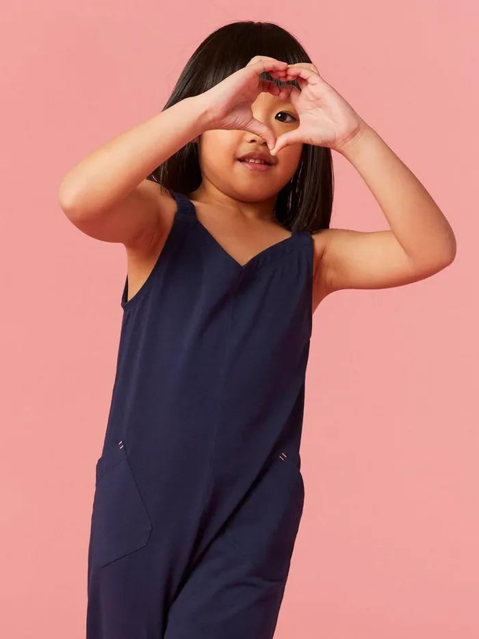 Kids PLAYSUITS White Stuff Mini Me Selina Jumpsuit Dark Navy