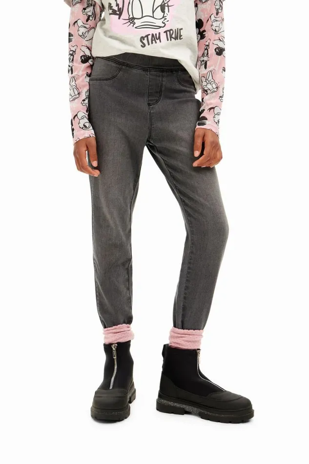Kids Skirts And Trousers Desigual Stretch Denim Leggings