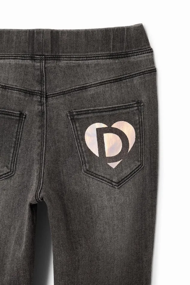 Kids Skirts And Trousers Desigual Stretch Denim Leggings