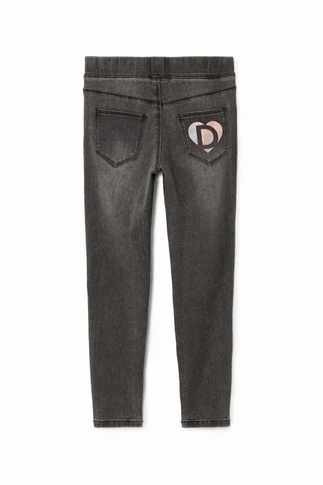 Kids Skirts And Trousers Desigual Stretch Denim Leggings