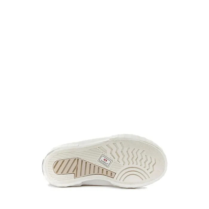Kids Sneakers Kid Unisex 2696 KIDS STRIPE SUEDE Mid Cut PINK ALMONDFAVORIO Superga Low Cut