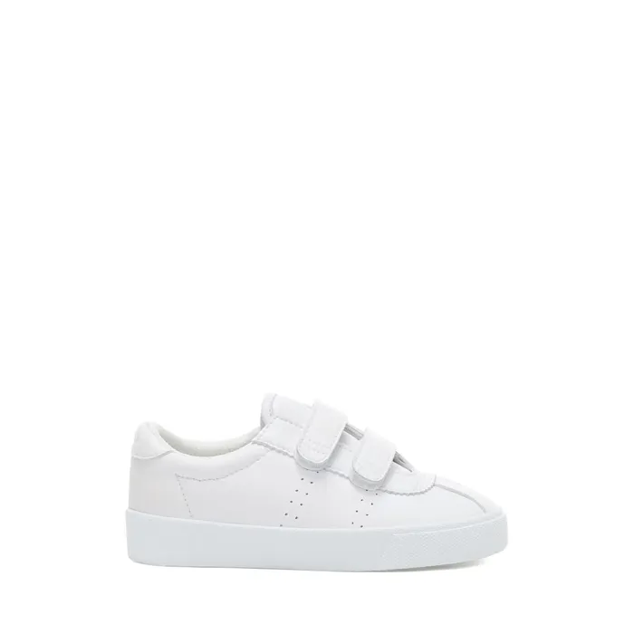 Kids Sneakers Kid Unisex 2843 KIDS CLUB S STRAPS VEGAN MATERIAL Low Cut TOTAL WHITE Superga Low Cut