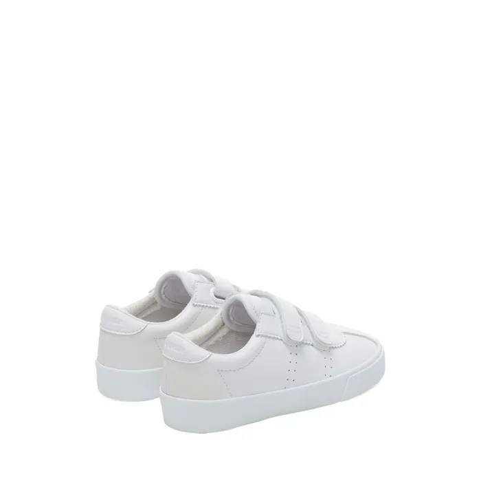 Kids Sneakers Kid Unisex 2843 KIDS CLUB S STRAPS VEGAN MATERIAL Low Cut TOTAL WHITE Superga Low Cut