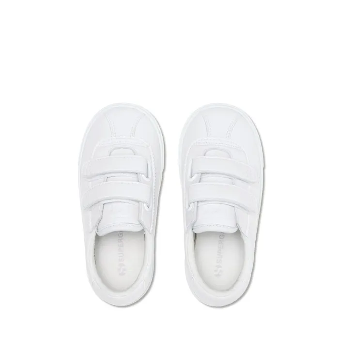 Kids Sneakers Kid Unisex 2843 KIDS CLUB S STRAPS VEGAN MATERIAL Low Cut TOTAL WHITE Superga Low Cut