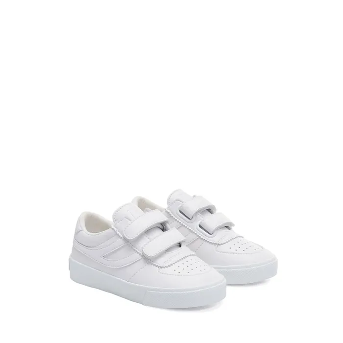 Kids Sneakers Kid Unisex 2846 KIDS SEATTLE STRAPS VEGAN MATERIAL Low Cut TOTAL WHITE Superga Low Cut