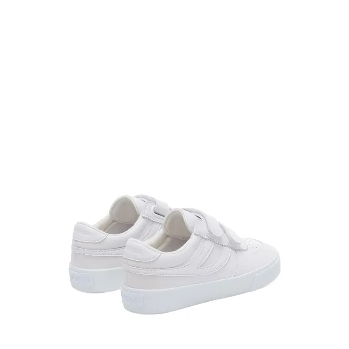 Kids Sneakers Kid Unisex 2846 KIDS SEATTLE STRAPS VEGAN MATERIAL Low Cut TOTAL WHITE Superga Low Cut