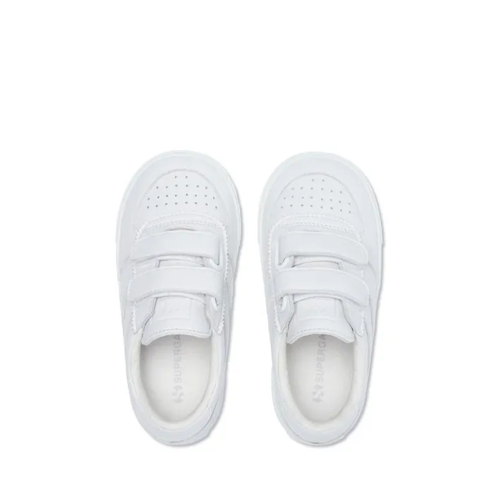 Kids Sneakers Kid Unisex 2846 KIDS SEATTLE STRAPS VEGAN MATERIAL Low Cut TOTAL WHITE Superga Low Cut