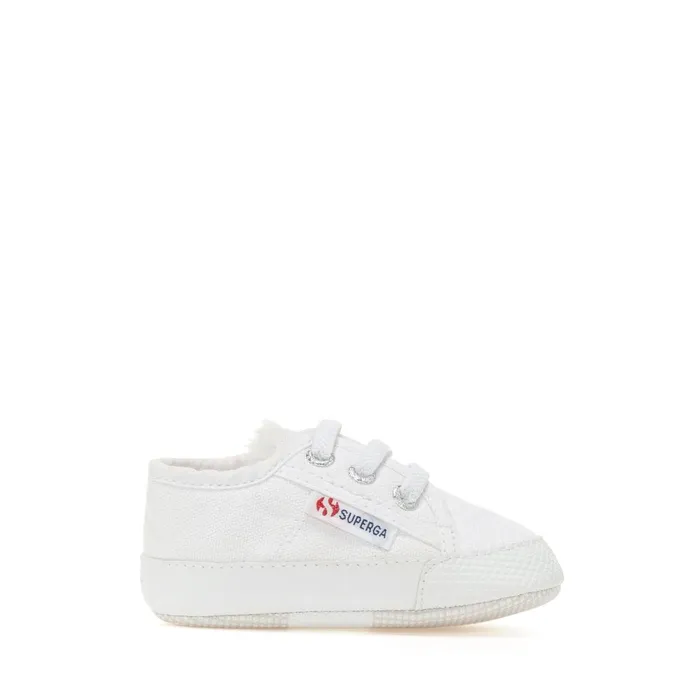 Kids Sneakers Kid Unisex 4006 BABY ECOFUR Low Cut WHITE Superga Newborns