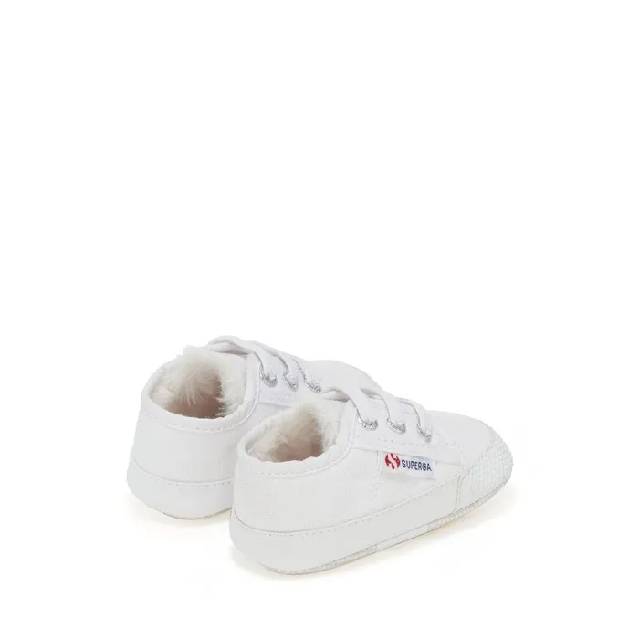 Kids Sneakers Kid Unisex 4006 BABY ECOFUR Low Cut WHITE Superga Newborns