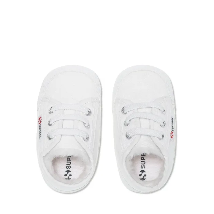 Kids Sneakers Kid Unisex 4006 BABY ECOFUR Low Cut WHITE Superga Newborns