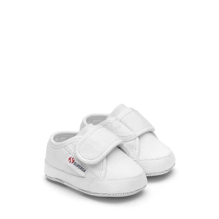 Kids Sneakers Kid Unisex 4006 BABY STRAP Low Cut WHITE Superga Newborns