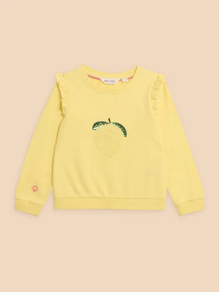 Kids SWEATS White Stuff Lemon Sweat Bright Yellow Kids SWEATS White Stuff Lemon Sweat Bright Yellow