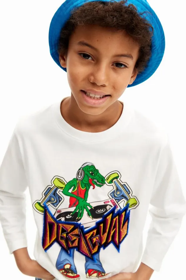 Kids Tshirts And Shirts Desigual Dinosaur Print Tshirt