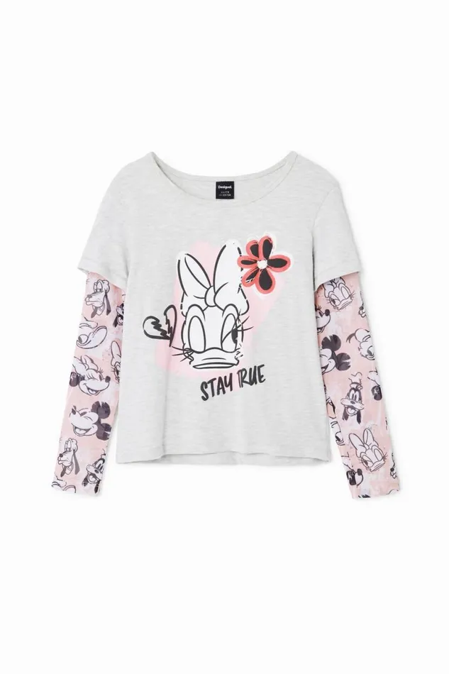 Kids Tshirts And Shirts Desigual Double Sleeve Daisy TShirt