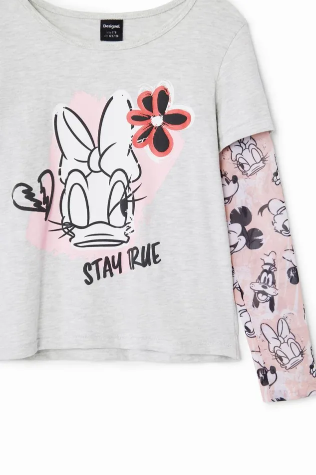 Kids Tshirts And Shirts Desigual Double Sleeve Daisy TShirt