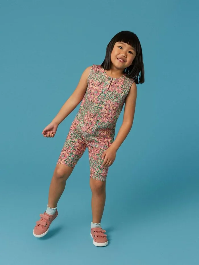 Kids TOPS White Stuff Casey Printed Vest Pink Multi
