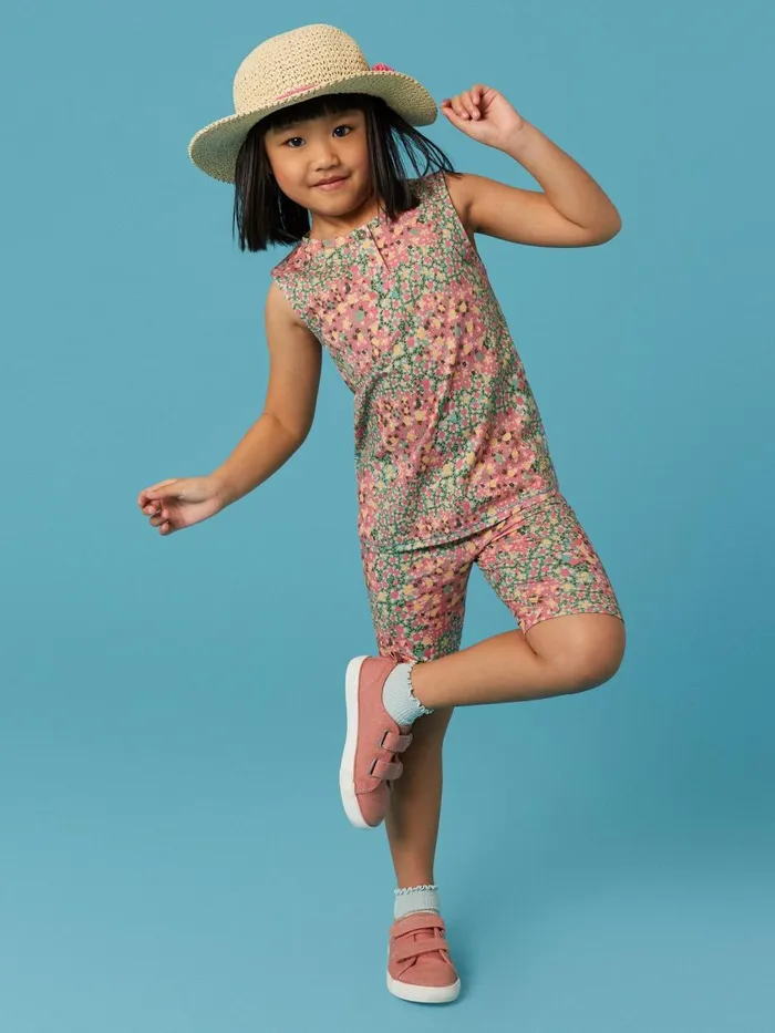 Kids TOPS White Stuff Casey Printed Vest Pink Multi