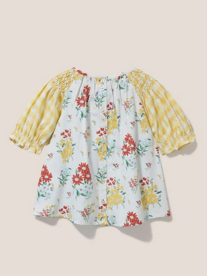 Kids TOPS White Stuff Jasmine Top Kids Ivory Multi Kids TOPS White Stuff Jasmine Top Kids Ivory Multi
