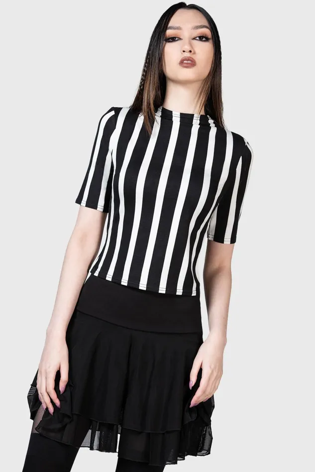 Killstar Basics Women Zowie Crop Top