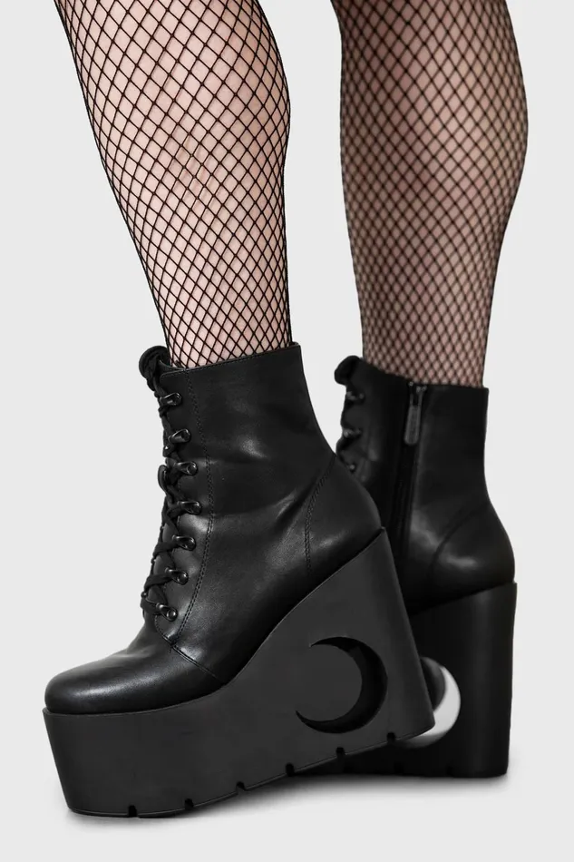 Killstar Boots Women Crescent Boots