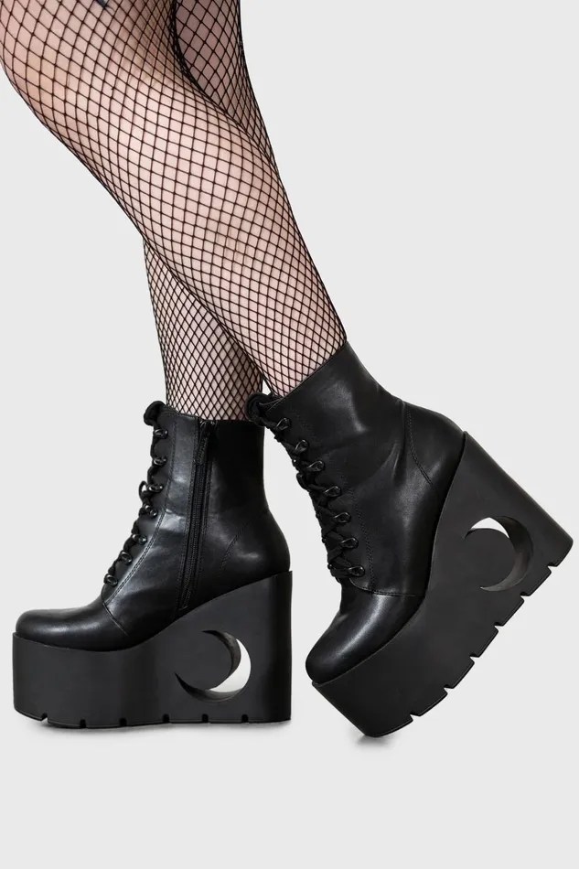 Killstar Boots Women Crescent Boots