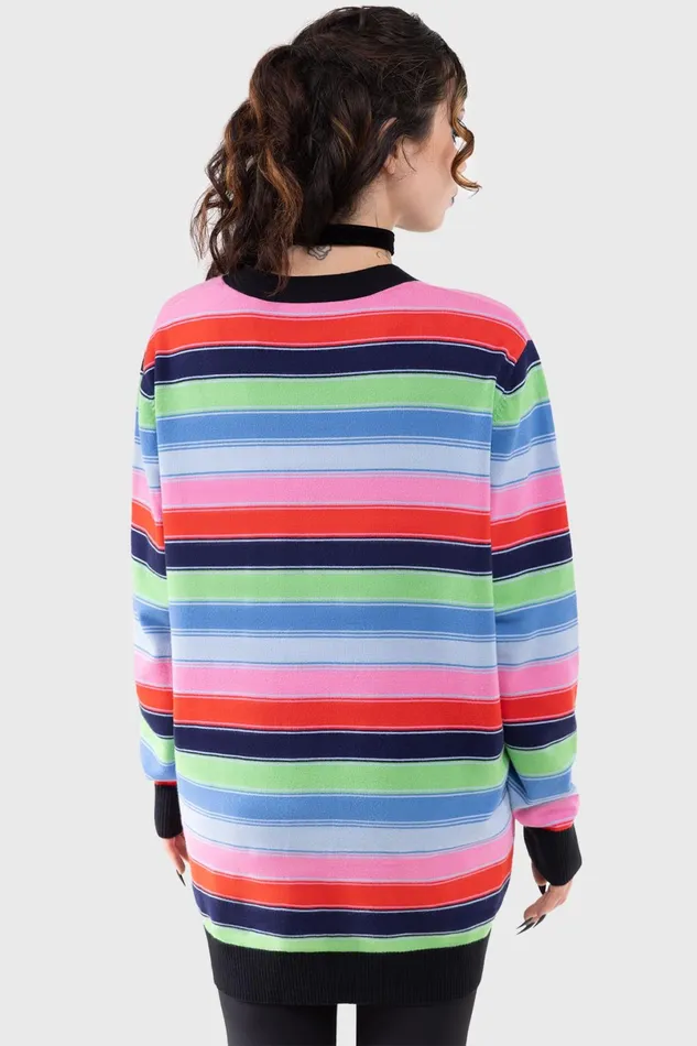 Killstar Cardigans Women Good Guys Finish Last Knit Cardigan