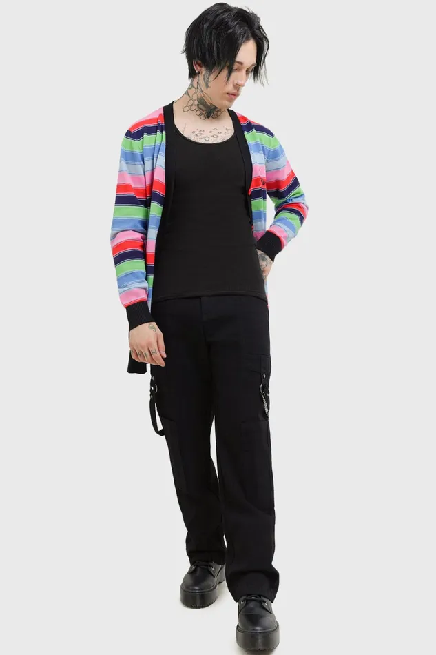 Killstar Cardigans Women Good Guys Finish Last Knit Cardigan